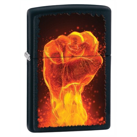 Zippo 2024 Zippo Custom Fist Black Matte Old 28308 ZIP-218CI006297